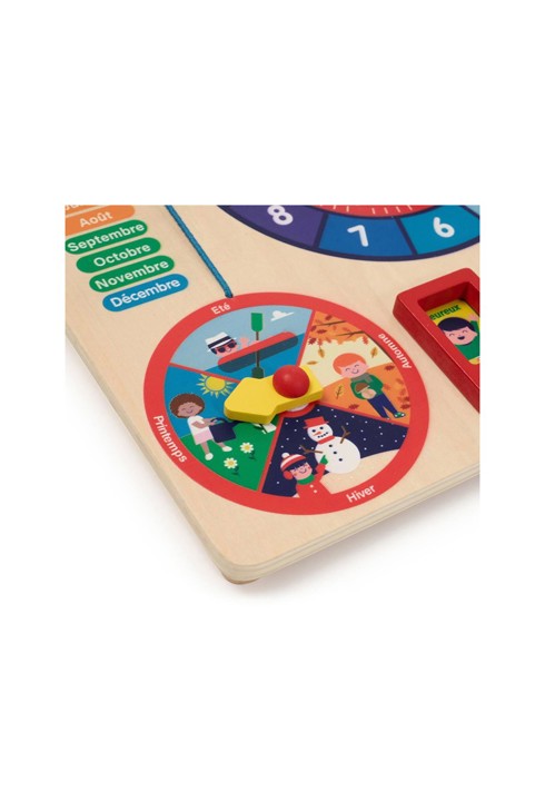 horloge calendrier en bois oxybul oxybul product