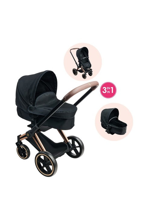 landau 3 en 1 cybex priam noir pour poupon 36  42 cm oxybul product