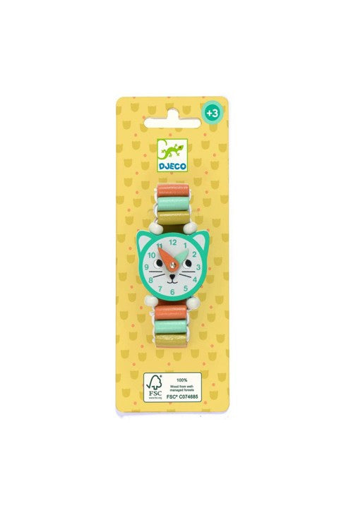 bracelet montre en bois chat djeco oxybul product