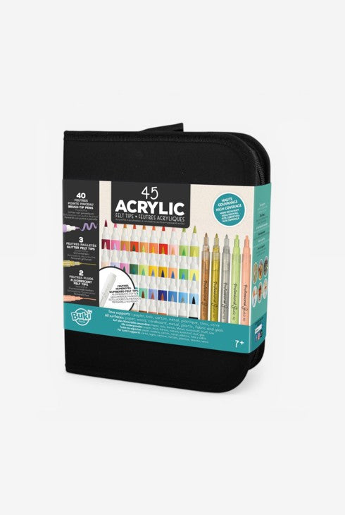 trousse de 45 feutres acryliques buki oxybul product