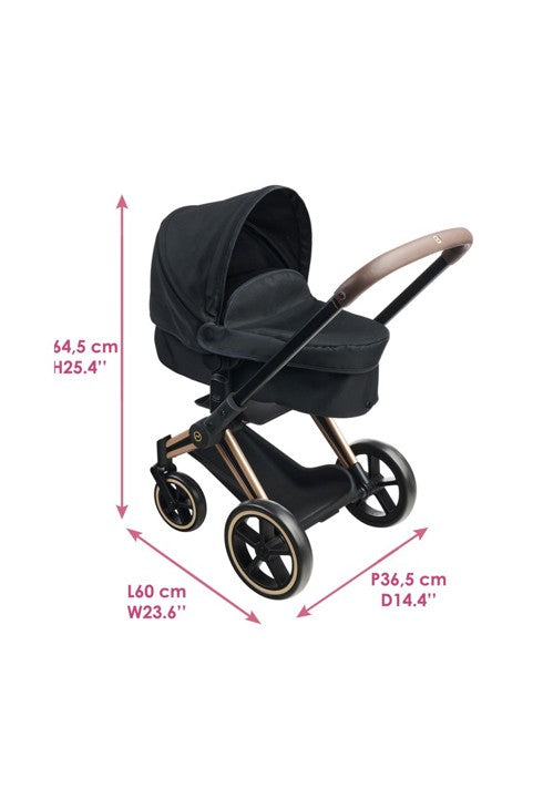 landau 3 en 1 cybex priam noir pour poupon 36  42 cm oxybul product