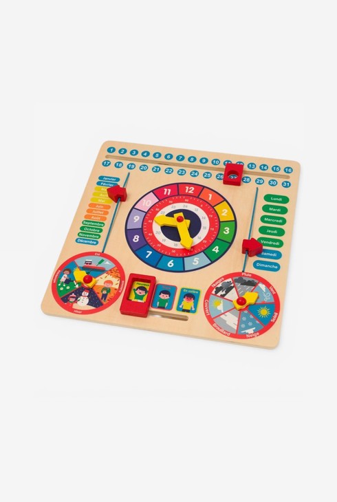 horloge calendrier en bois oxybul oxybul product